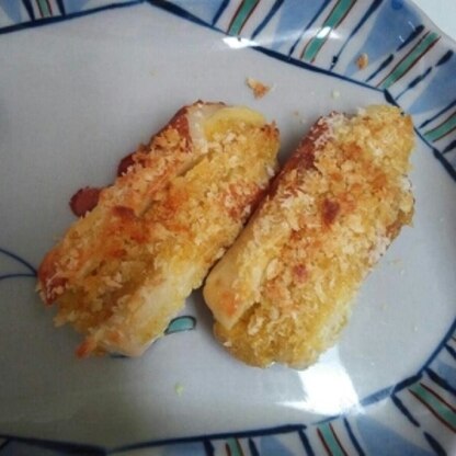 今日の主人のお弁当に作りました！焼き上がりのいい香りに、つまみ食いしそうになりました。ごちそうさまでしたぁ(*^^*)